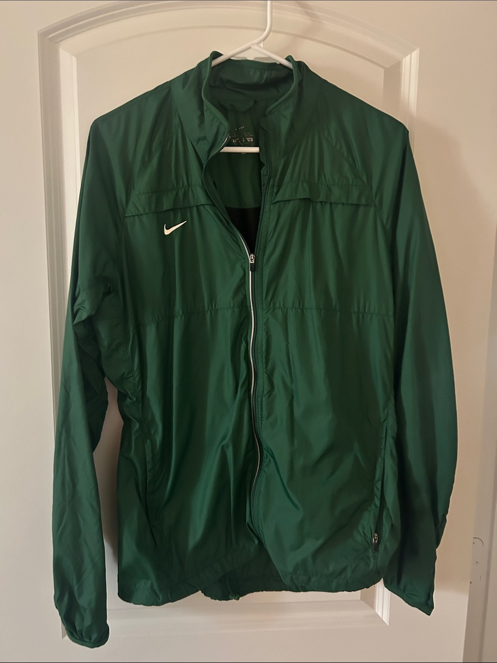 Nike Forest Green Women's Full-Zip Windbreaker Jacket